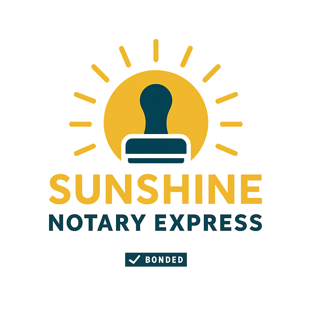 Sunshine Notary Express Logo
